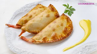 Empanadillas de gambas con alioli  Cocina Abierta de Karlos Arguiñano [upl. by Jarnagin479]