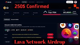 Lava Network Airdrop  How To Earn Lava Points  Lava Airdrop [upl. by Ardnuat]