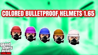 NEWHOW TO GET ALL COLORED BULLETPROOF HELMETS in GTA V OnlineAFTER PATCH 165tricz [upl. by Charmine]