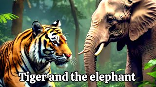 Short story Tiger and the elephant  value everyone [upl. by Mirella385]