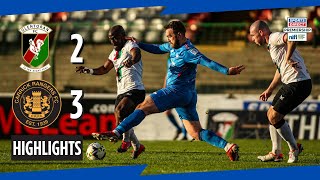 HIGHLIGHTS  Glentoran 2  3 Carrick Rangers [upl. by Aleehs]