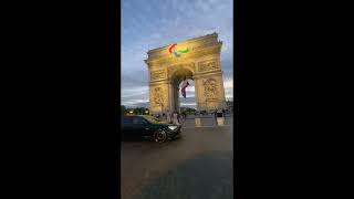 Arc de Triomphe Paris Olympics 2024 [upl. by Jannery]