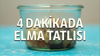 4 Dakikada Elma Tatlısı Tarifi [upl. by Ahtram302]