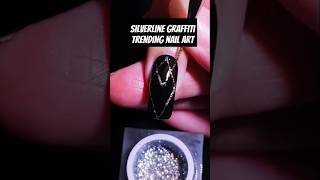 stunning silverline  nail art graffiti tutorial [upl. by Aidul]