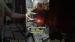 Vertical Hot Forging Machine for BrassAluminiumStainless Steel Bolts amp Nuts hydraulicpress [upl. by Ennairb6]