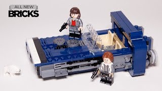 Lego Star Wars Han Solos Landspeeder Lego Speed Build 75209 with Minifigure Animation [upl. by Key]