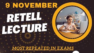 PTE Retell Lecture  November 2024  MUST PRACTICE [upl. by Ordnajela]