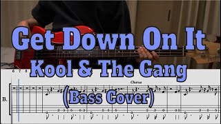 Kool amp The Gang  Get Down On It Bass cover  Tabs [upl. by Esmerolda]