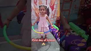 Ananya first day of school 🏫school firstdayofschool [upl. by Airotel]