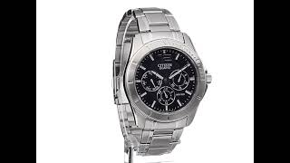 Citizen Quartz Mens Watch Stainless Steel SilverTone watch [upl. by Prinz]