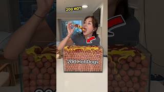 200 Hot Dogs Eaten for Viral Fame 🌭🔥shorts [upl. by Haduhey199]