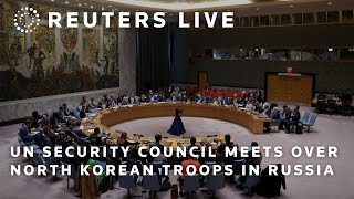 LIVE UN Security Council meets over accusations of North Korean troops in Russia [upl. by Ahtilat304]