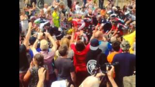 Tour de France 2014 in Holmfirth amp Holme Bridge [upl. by Ihab]