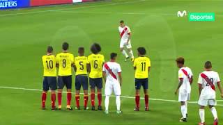 Perú 1  1 Colombia Revive el gol de Paolo que nos puso en el repechaje [upl. by Hound]