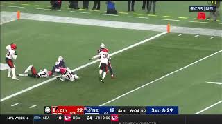 Jakobi Meyers INSANE Touchdown  Patriots vs Bengals [upl. by Zoila]