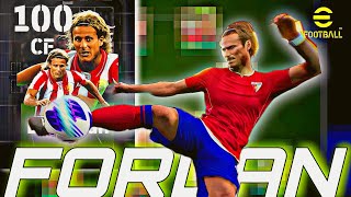 Master this Cf No need of rummi Diego Forlan  Player Review  E football Mobile 2024 [upl. by Ahsea492]