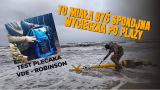 Wyspa Sobieszewska  PREPPERSOWY test plecaka wodoszczelnego VDE ROBINSON [upl. by Akenahc89]