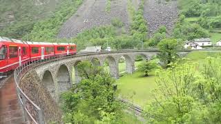 Mit dem Bernina Express von Chur nach Tirano [upl. by Heise469]