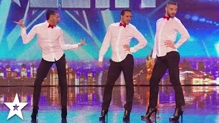 MEN IN HEELS Dance INCREDIBLE SPICE GIRLS Tribute on Britains Got Talent [upl. by Pages]