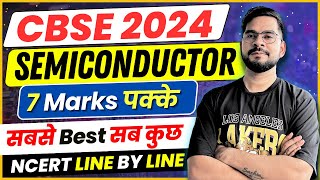 CBSE 2024 PHYSICS  Complete Semiconductor in one shot  Class 12 Physics  Sachin sir [upl. by Joacimah]