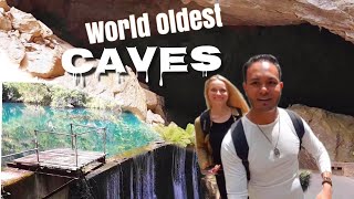 Inside World oldest caves  Jenolan caves  Blue Lake Sydney Australia [upl. by Anifur]