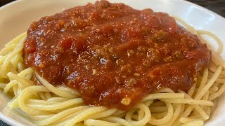 OLD SCHOOL SPAGHETTI WITH MEAT SAUCEMOTIVATIONAL MONDAY MENU RECIPE IDEAS SEGMENT [upl. by Cam]