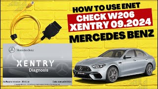 How to use XENTRY 092024 diagnostic W206 Mercedes Benz with Cable ENET BMW [upl. by Gathard]