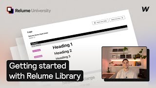 Getting Started With Relume Library [upl. by Murray]