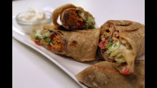 Jain Mexican Burrito  Sanjeev Kapoor Khazana [upl. by Tesil]