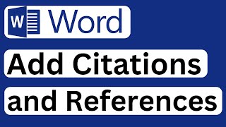 How to Add Citations and References in Microsoft Word  Easy to Follow [upl. by Ferne950]