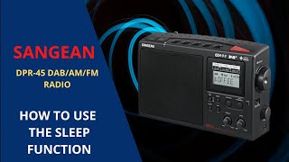 SANGEAN DPR 45 SLEEP FUNCTION [upl. by Ahsocin]