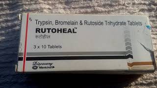 RUTOHEAL tablet RxTrypsin  Bromelain amp trihydrate use amp side effect [upl. by Teage]