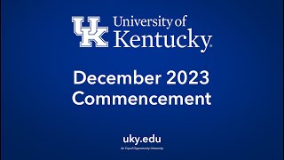 WATCH HERE University of Kentucky December 2023 FRIDAY Commencement Ceremony [upl. by Krause447]