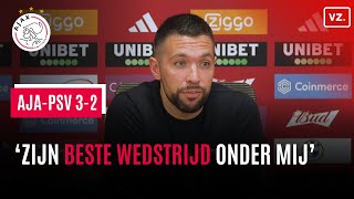 Francesco Farioli benoemt uitblinker uit Ajax  PSV Zijn beste wedstrijd onder mij [upl. by Cusick]