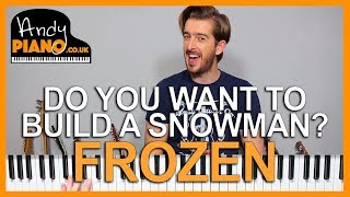 FROZEN  DO YOU WANT TO BUILD A SNOWMAN Piano Lesson  How to play [upl. by Terese]