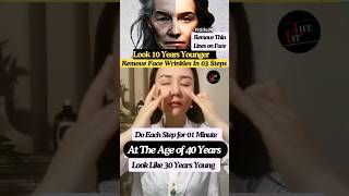 Look 10 Years Younger Remove Face Wrinkles in 03 Steps yoga wrinkles antiaging face shorts [upl. by Isaac]