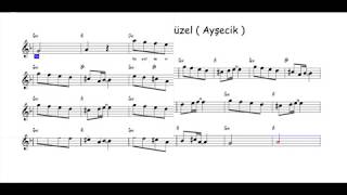 Nota Akor Eşlik  Hayat Sevince Güzel  Ayşecik   C Instruments [upl. by Gnort481]