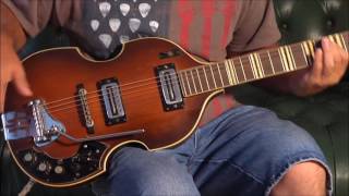 Hofner Violin Guitar 459 TZ Demo with Active 9 volt PU Repairs Service [upl. by Laurens]