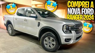 COMPREI A NOVA FORD RANGER XLS 2024 MUITA TECNOLÓGICA [upl. by Irmina]