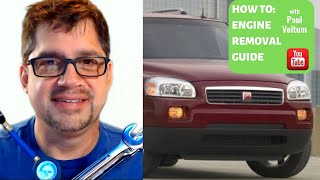 How To Remove Engine  Chevy Uplander  Saturn Relay Mini Van [upl. by Karla]