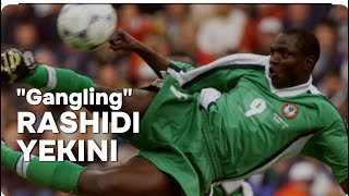 Gangling Rashidi Yekini rashidiyekini africanlegends africanstory gangling nigerianfootballer [upl. by Ahsauqram]