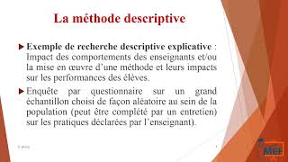 Méthodologie de recherche en éducation Séance 4 [upl. by Uhile803]