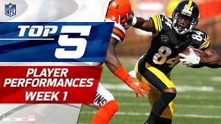 Top 5 Player Performances of Week 1  NFL Highlights [upl. by Evelinn]