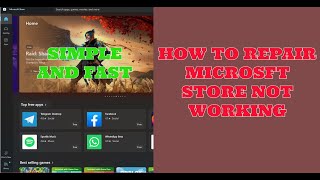 HOW TO FIX MICROSOFT STORE NOT WORKINGWINDOWS 10WINDOWS 11 [upl. by Aerdma412]