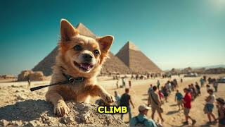 The Dog Who Climbed the Pyramid and Went Viral on Social Media pyramid PyramidTrend BraveDog [upl. by Colley764]