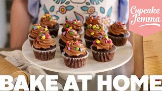 Bake At Home  Chocolate Cupcake Recipe amp Tutorial  Cupcake Jemma [upl. by Ahsemot506]