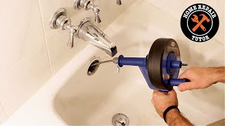 How to Unclog Bathtub Drain Pipes amp Save 200 in Two Minutes [upl. by Lashonde]