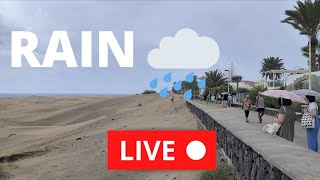 🔴🌧LIVE PLAYA DEL INGLES It Starts to Rain Storm Alert March 24 2024 Maspalomas Dunes [upl. by Thessa205]