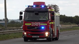 Oxfordshire Fire amp Rescue Kidlington Rescue Pump Responding with Blue Lights  Sirens [upl. by Shelby834]