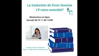 La traduction de livres favorise til votre notoriété  💪 [upl. by Nosdivad]